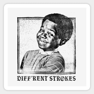 Diff'rent Strokes / 80s Vintage Look Faded Design Magnet